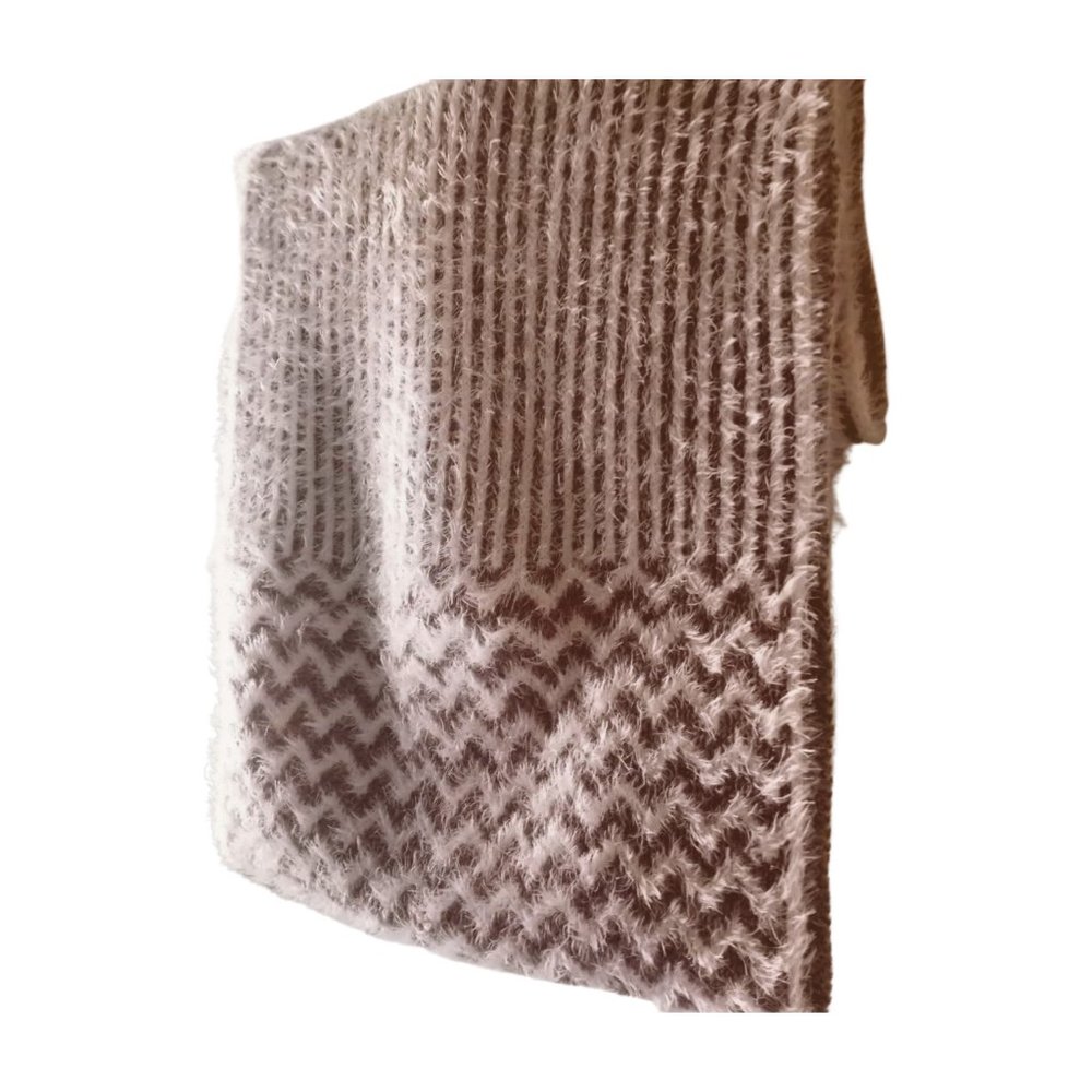 Plush Chevron and Zig Zag Infinity Scarf